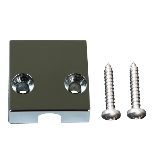 DL H8 Alarmtech DL H8 Plaque de montage / embouts avec rainures de verrouillage pour boucle de porte, acier